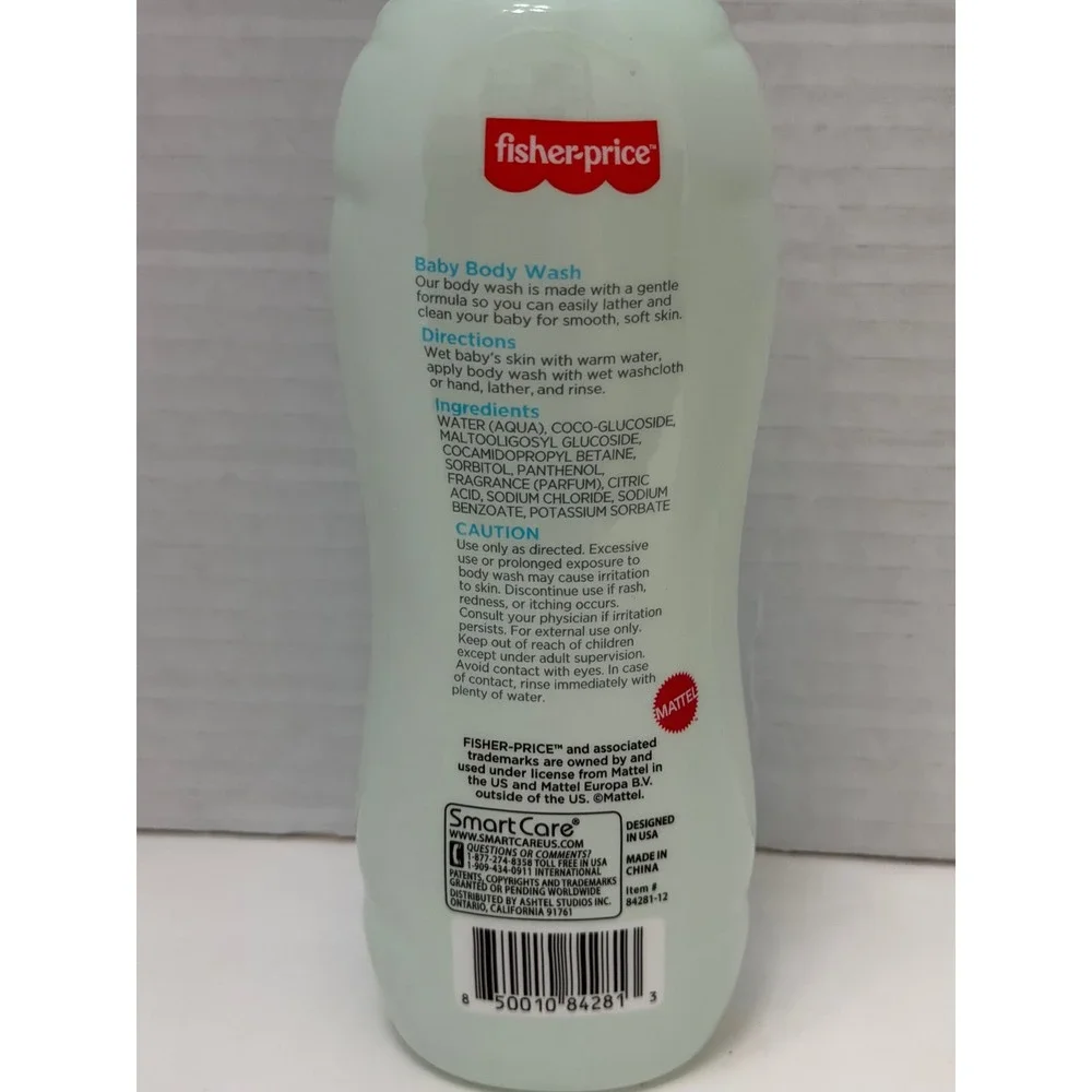 Fisher-Price Hello Bathtime Baby Body Wash 10oz Paraben Dye Free Gentle Formula